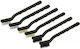Set 6 Mini Wirebürsten 175 Mm Stahl Messing Nylon Borsten Rolson