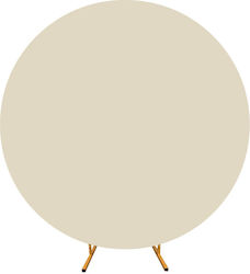 Doppelseitige Abdeckung Rundballonbogen Fotowand 200 cm Champagner