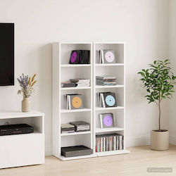 vidaXL CD Cabinet 2 pcs White 33x23,5x97,5cm