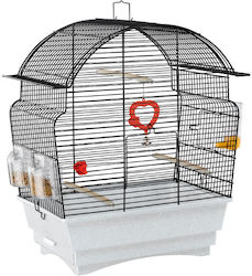 Ferplast Vogelkäfig Rosa 46,5x28x54cm Schwarz