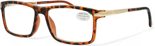 Optosquad Reading Glasses +4.00 In Brown Colour WG-8720-3