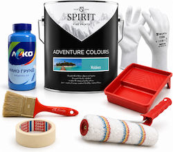 Комплект За Декоративно Боядисване До 15 М² Spirit Adventure Colours 15 Тюркоазен Латексов Грунд Аксесоари Комплект За Декоративно Боядисване До 15 М² Spirit Adventure Colours 15 Тюркоазен Латексов Грунд Аксесоари