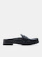 Pantofi Mules Dama Flat Negru Culoare Full Face