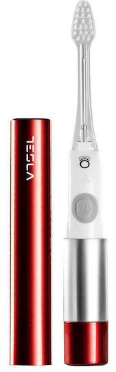 Tesla Wasserflosser Mit Drucksensor Und Reiseetui Rot