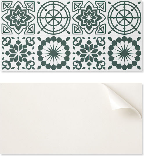 Vinyl Panel Sticker Living Room 120x60 Cm Flowers Geometric Designs