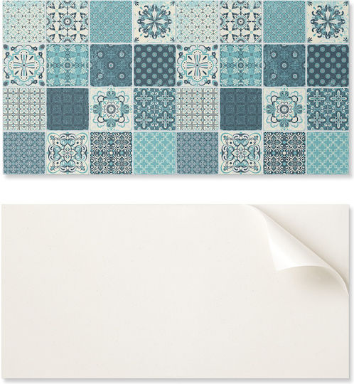 Wandsticker & Wandgemälde Vinyl Panel Moderne Innendekoration 100x50 cm Geometrische Mosaik Designs