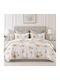 Pucioasa Set Huse Pentru Pilote 200x230cm Duble Cu 4 Fețe De Pernă & 1 Cearșaf Pastel Flowers