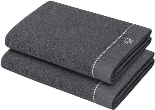 Billerbeck Handtuch Lyra Grau 2 Stück Gewicht 525 g/m²
