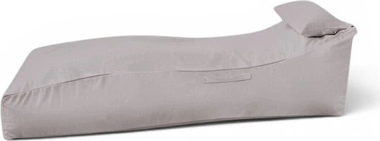 Vielseitiger Sitzsack & Pouf Liegestuhl Wasserdicht Rauchgrau 170x70x55cm