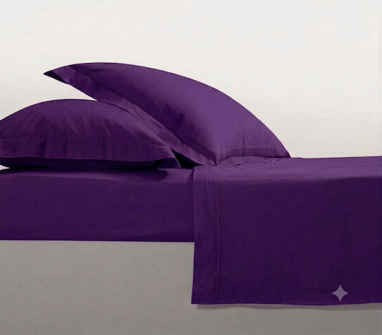 Mc Decor Rainbow Σεντόνι Μονό 170x270εκ. Rainbow Mauve