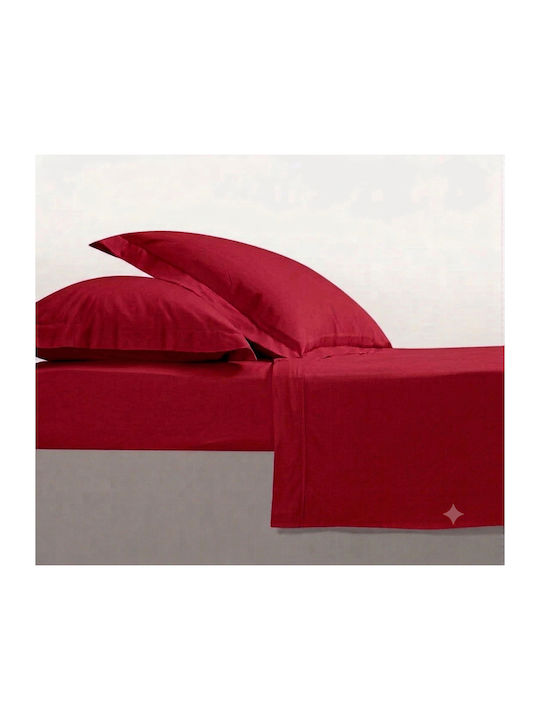 Mc Decor Rainbow Bed Sheet Single 170x270cm Rainbow Red