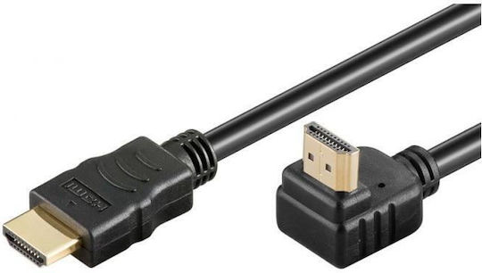 HDMI-Kabel 90 Grad Stecker Hochgeschwindigkeit 4k Version 1.4 Goldbeschichtete Stecker 2m Premiumcord Kphdmea2