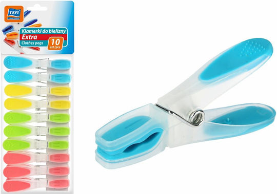 RAVI Plastic Clothespins 10 Pieces Multicolour