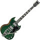Vintage Vs6pu0005 Proshop Einzigartige Heavy Abgenutzte Racing-Grün Elektrische Gitarre