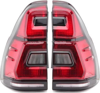 Rücklichter Led Toyota Land Cruiser J120 2003-2009 Voll Led J150 Look Rote Fimede Blinker Satz 2 Stück Oem
