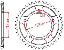 JT Sprockets Pinion Spate pentru Honda Varadero JT Sprockets Pinion Spate pentru Honda Varadero