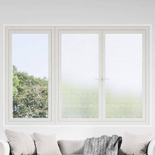 VidaXL Self-Adhesive Window Film Matte Stripes 60 X 1000 Cm Pvc