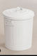 Atmosphere Metallic Waste Bin 25lt White
