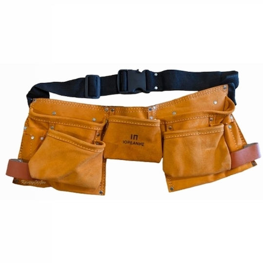 Construction Apron 10 Pockets Leather Double Belt IP Iordanis