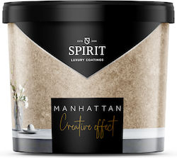 Декоративно Покритие Spirit Manhattan Creative Effect Шпатула 2.5л Тъмен Манхатън