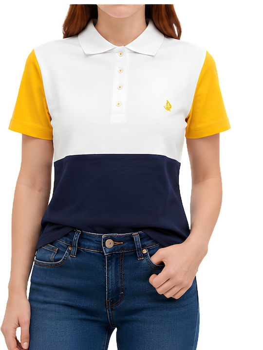 Giorgio Di Mare Damen Polo Bluse Gelbe