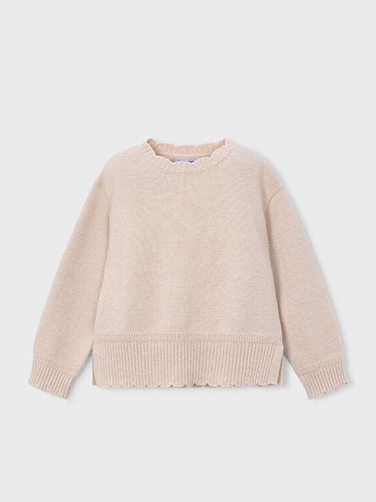 Kids Long-sleeved Brown Sweater Skour
