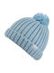 Kinder Beanie Fleece Blau