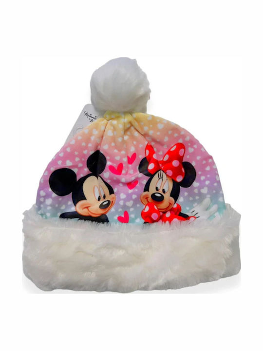Disney Minnie Mouse Детска Шапка Furry Бяла