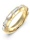 Guess Women's Ring with Stones from Gold Plated Steel