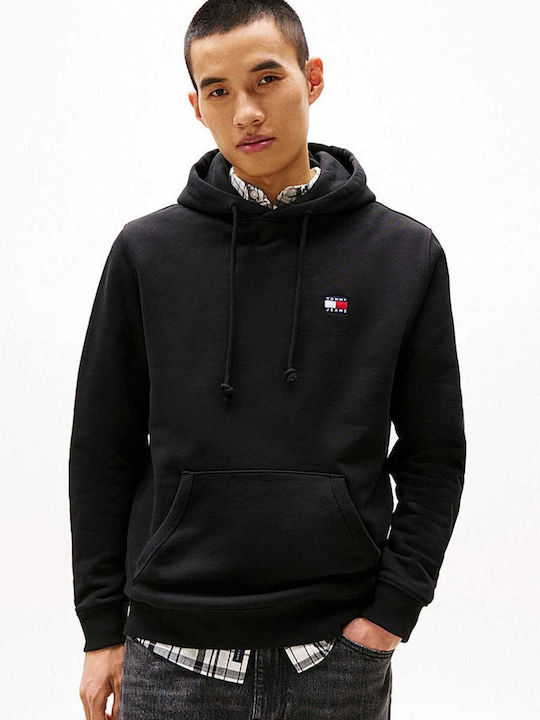 Tommy Hilfiger Tjm Суитшърт с Качулка Черен