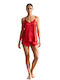 Jumelles Sommer Babydoll Rot