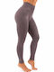 Training Women's Leggings High Waist & Push Up Brown Mauve