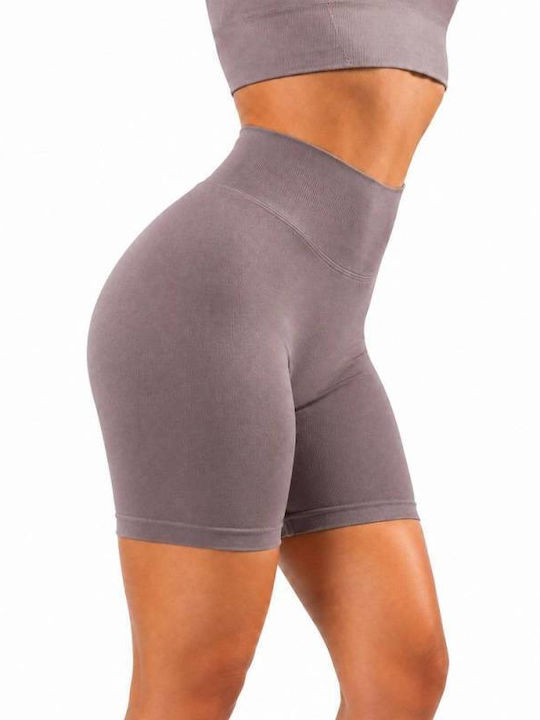 Training Women's Leggings High Waist & Push Up Brown Mauve