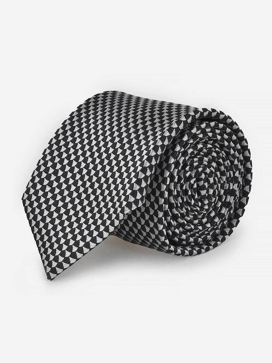 Berto Lucci Men's Tie Printed In Black Colour