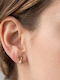 Grekas Single Gold Plated Silver Stud Earring with Stones