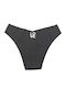 Hoch Taille Damen-Slip Nahtlos Schwarz