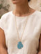 Grekas Necklace Light Blue ID Card