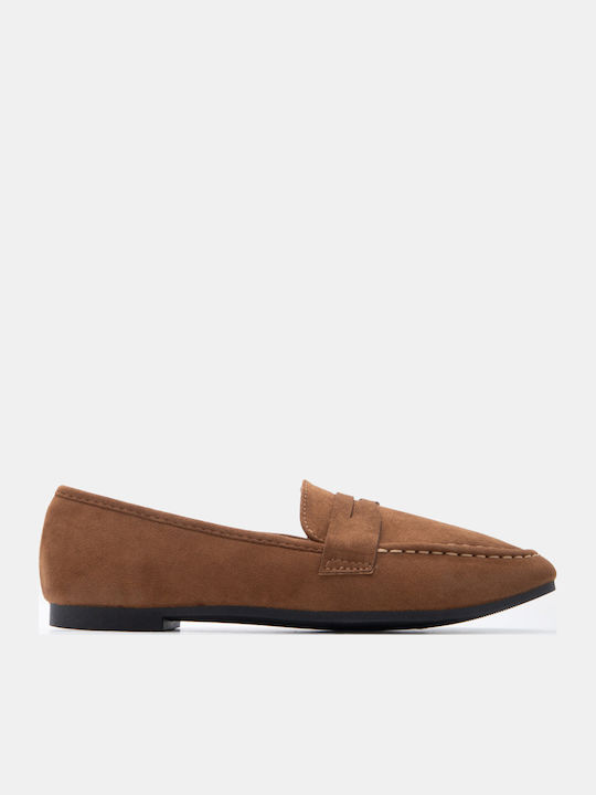 Luigi Women's Loafers in Brown Color