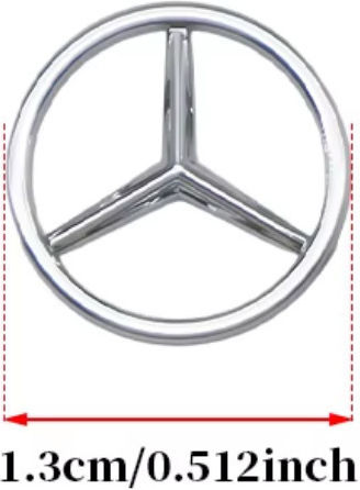 Nickel Schlüsselgehäuse Mercedes Benz 13mm 1 Stück Zkey-mb-17