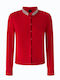 Damen Gestrickte Strickjacke Rote