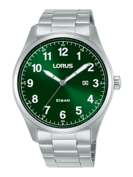 Lorus Sports Herrenuhren Batterie mit Silber Metall-Armband