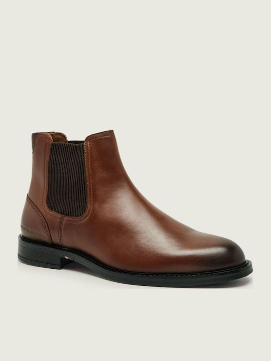 Tommy Hilfiger Brown Chelsea Boots