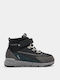Παιδικά Sneakers High Μαύρα