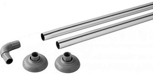 Sidirela Ъглова Върга за Душ Завеса Inox 80x80см.
