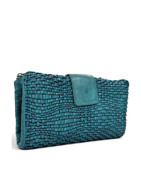Passaggio Leather Leather Women's Wallet Petrol...