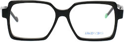 Tipi Diversi Td6622 C1 Black Acetate Prescription Eyeglass Frames