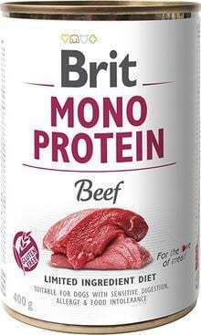 Brit Mono Protein Υγρή Τροφή Σκύλων σε Κονσέρβα με Βοδινό 400gr
