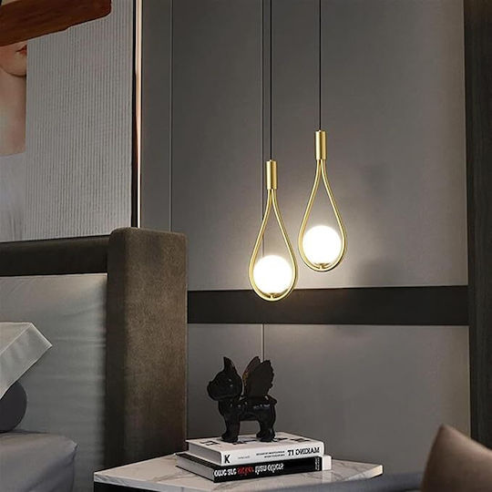 Gold E14 Cable Chandelier