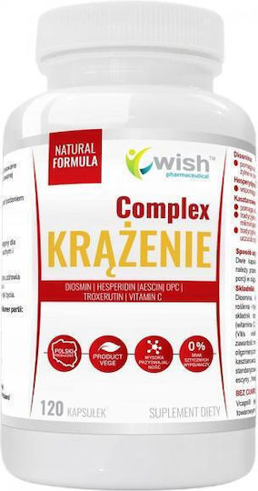 Wish Pharmaceutical Circulation Complex Специална хранителна добавка 120 капсули