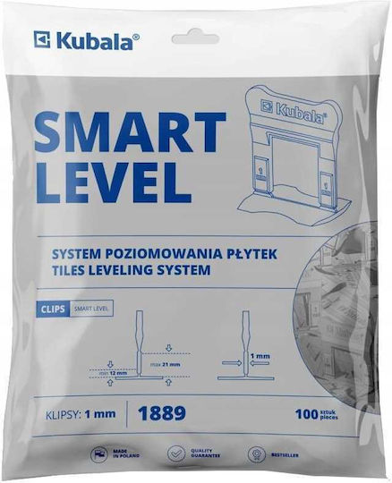 Kubala Smart Level Clips 1mm High 100pcs 1889